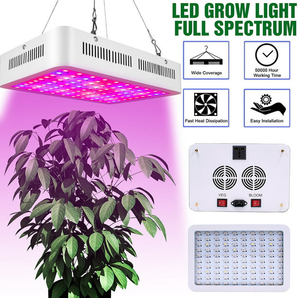 Elite-600W BESTVA Reflector Series 600W LED Grow Light Full Spectrum Grow Lamp for Greenhouse Hydroponic Indoor Plants Veg and Flower BXGD Elite-600W-CA